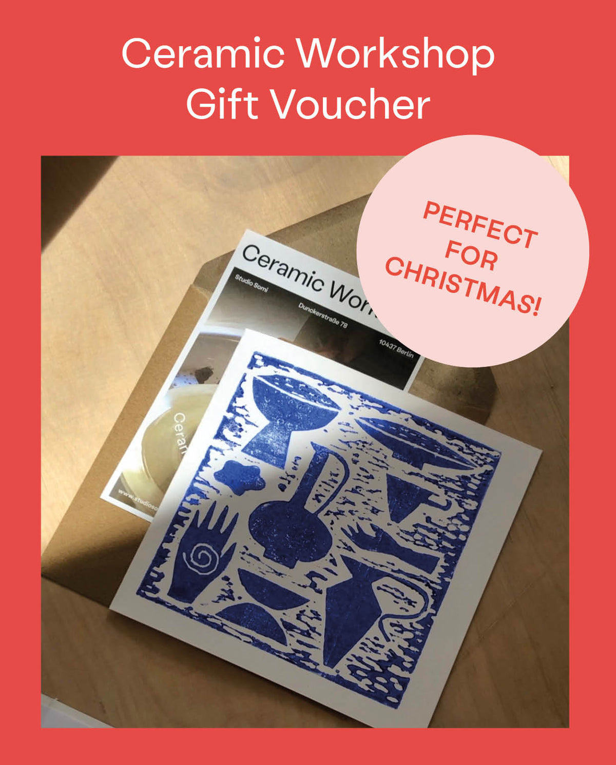 Ceramic Gift Card – Workshop Voucher (inkl. Karte und Versandkosten!)