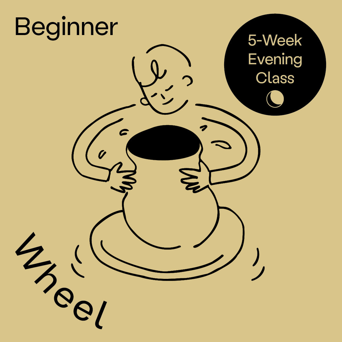 5-Week, Potter's Wheel, Evening Class-Beginner (Töpferscheibe-Workshop für Anfänger, am Abend)